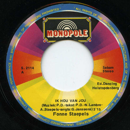 Fonne Staepels - Ik Hou Van Jou