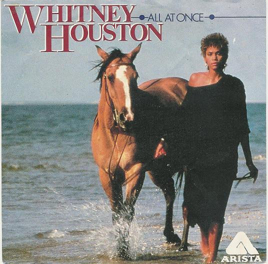 Whitney Houston - All At Once Vinyl Singles Vinyl Very Good (VG) <br> Hoes Good Plus (G+)