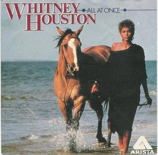 Whitney Houston - All At Once Vinyl Singles Vinyl Very Good (VG) <br> Hoes Good Plus (G+)