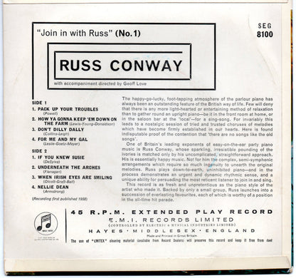 Russ Conway - Join In With Russ (No.1) (EP) 34461 Vinyl Singles Goede Staat