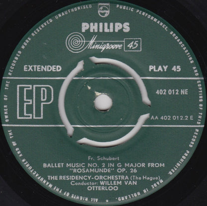 Fr. Schubert, The Residency Orchestra (The Hague), Willem Van Otterloo – Entr'Acte Music No. 3