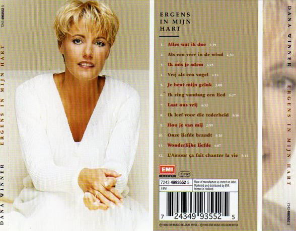 Dana Winner - Ergens In Mijn Hart (CD) Compact Disc Goede Staat