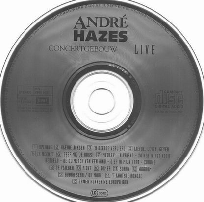 André Hazes - Concertgebouw Live (CD) Compact Disc Goede Staat