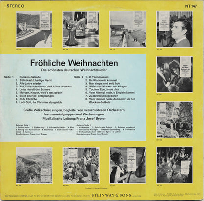 Various - Fröhliche Weihnachten (Die Schönsten Deutschen Weihnachtslieder) (LP) Vinyl LP Vinyl Very Good (VG) <br> Hoes Good Plus (G+)