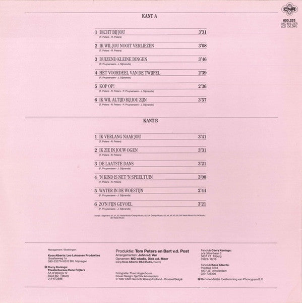 Corry Konings & Koos Alberts - Corry & Koos (LP) Vinyl LP Vinyl Very Good (VG) <br> Hoes Good Plus (G+)