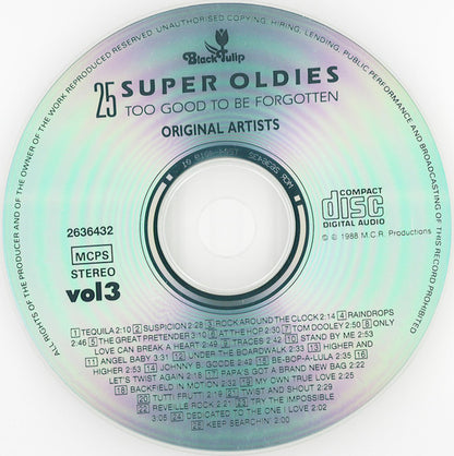 Various - 25 Super Oldies Vol. 3 - Too Good To Be Forgotten (CD) Compact Disc Goede Staat