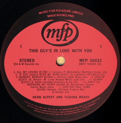 Herb Alpert & The Tijuana Brass - This Guy's In Love With You (LP)