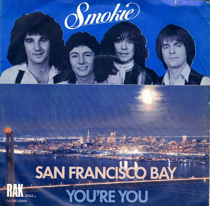 Smokie - San Francisco Bay Vinyl Singles Vinyl Very Good (VG) <br> Hoes Good Plus (G+)