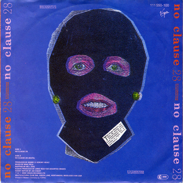 Boy George - No Clause ** Vinyl Singles Vinyl Very Good (VG) <br> Hoes Good Plus (G+)