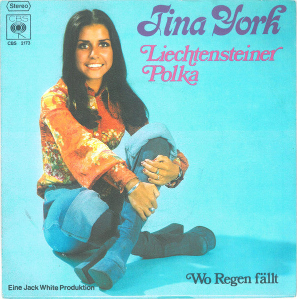 Tina York – Liechtensteiner Polka Vinyl Singles Hoes: Redelijk