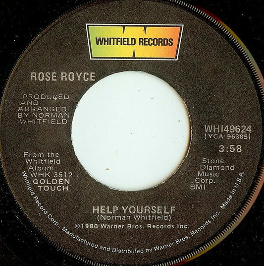 Rose Royce - Help Yourself Vinyl Singles Vinyl Zeer Goed / Hoesje Generic "VINYLSINGLES.NL"
