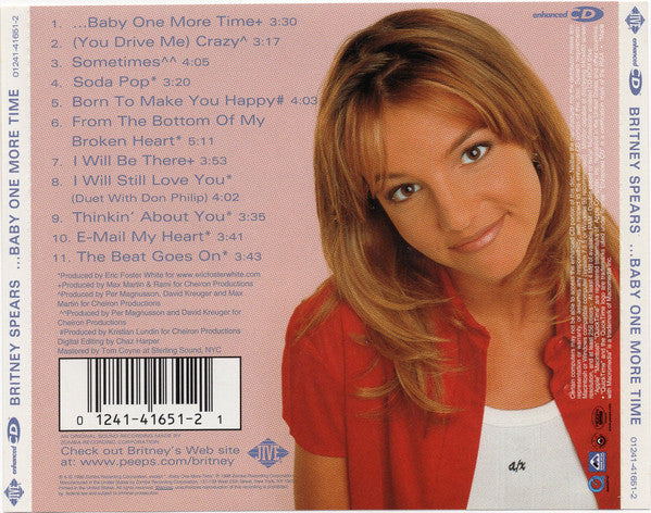 Britney Spears - ...Baby One More Time (CD) Compact Disc Goede Staat