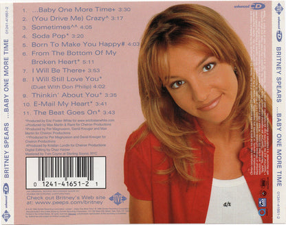 Britney Spears - ...Baby One More Time (CD) Compact Disc Goede Staat