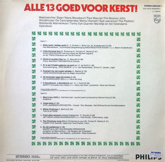 Various - Alle 13 Goed Voor Kerst! (LP) 51027