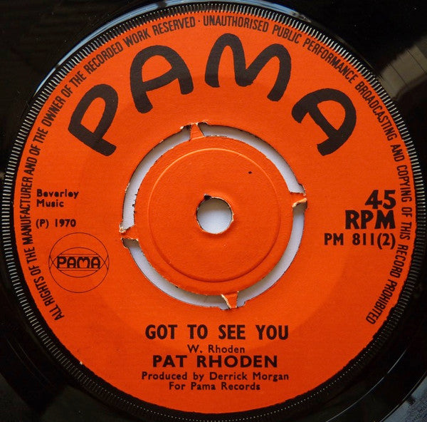 Pat Rhoden - Maybe The Next Time Vinyl Singles Vinyl (VG) <br> Hoes Generic