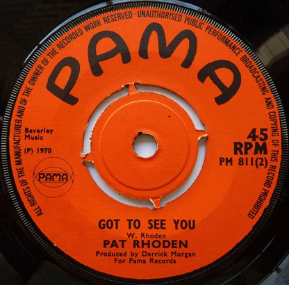 Pat Rhoden - Maybe The Next Time Vinyl Singles Vinyl (VG) <br> Hoes Generic