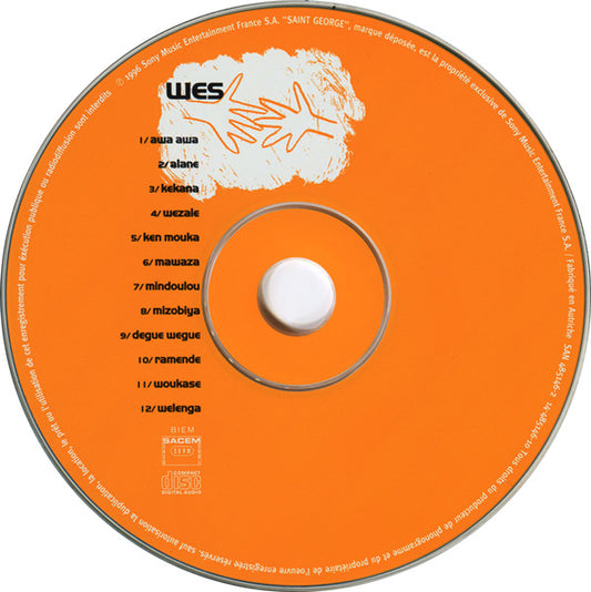 Wes - Welenga (Conscience Universelle) (CD) Compact Disc Goede Staat "VINYLSINGLES.NL"