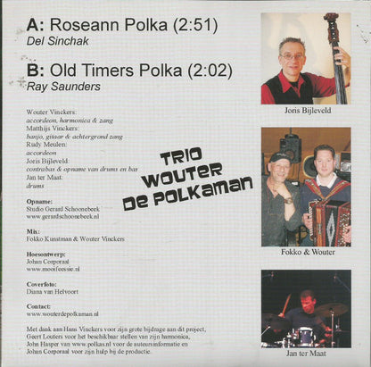 Trio Wouter De Polkaman - Roseann Polka Vinyl Singles Vinyl Very Good (VG) <br> Hoes Good Plus (G+)