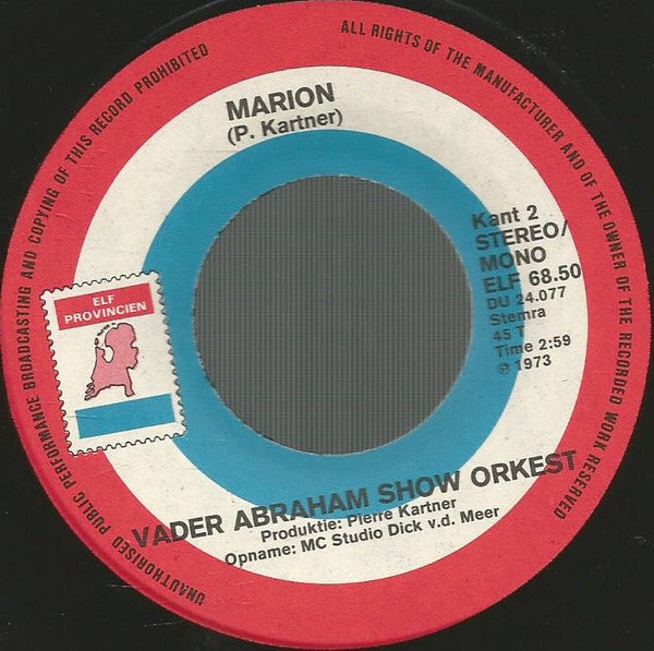 Vader Abraham Show Orkest - Ay-Ay-Ay Don José Vinyl Singles Vinyl Very Good (VG) <br> Hoes Generic