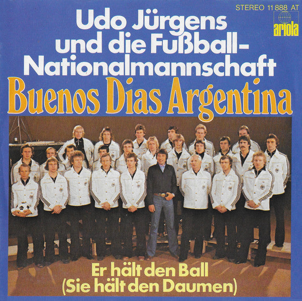 Udo Jürgens - Buenos Dias Argentina Vinyl Singles Vinyl Very Good (VG) <br> Hoes Good Plus (G+)
