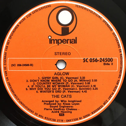 Cats - Aglow (LP) (B) Vinyl LP Hoes: Slecht