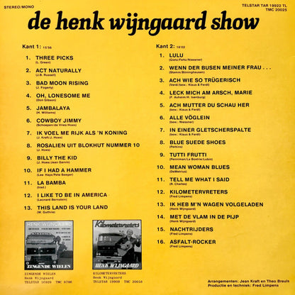 Henk Wijngaard - De Henk Wijngaard Show (LP) Vinyl LP Vinyl Very Good (VG) <br> Hoes Good Plus (G+)