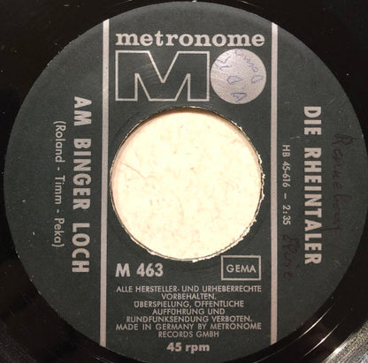 Rheintaler - Am Binger Loch Vinyl Singles Vinyl Very Good (VG) <br> Hoes Generic