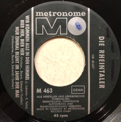 Rheintaler - Am Binger Loch Vinyl Singles Vinyl Very Good (VG) <br> Hoes Generic