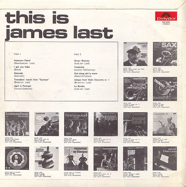 James Last - This Is James Last (LP) 40797 Vinyl LP VINYLSINGELS.NL