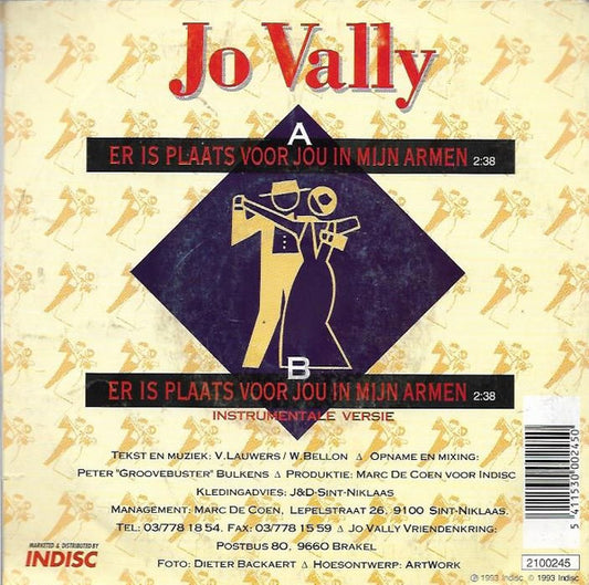 Jo Vally - Er Is Plaats Voor Jou In Mijn Armen