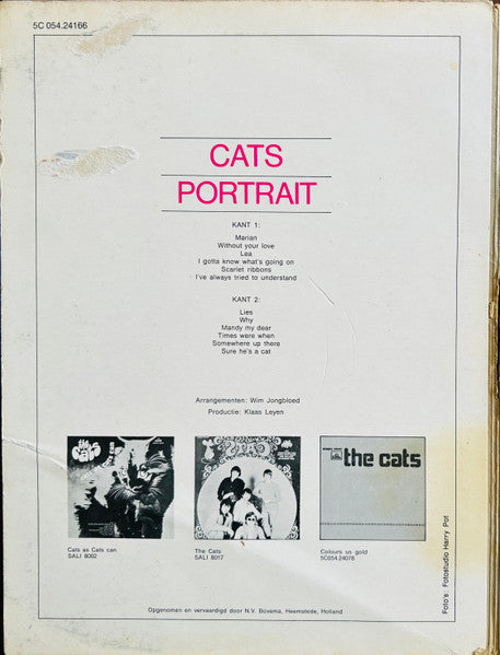 Cats - Portrait (LP) Vinyl LP Vinyl Very Good (VG) <br> Hoes Good Plus (G+)