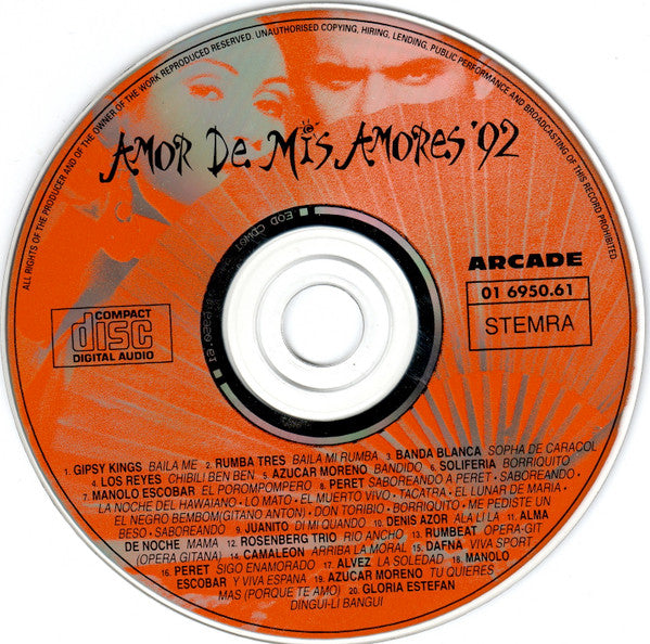 Various - Amor De Mis Amores '** (CD) Compact Disc Goede Staat