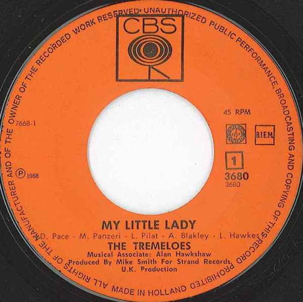 Tremeloes - My Little Lady Vinyl Singles Vinyl Goed / Hoes Generic