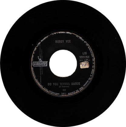 Bobby Vee - Do You Wanna Dance Vinyl Singles Vinyl Very Good (VG) <br> Hoes Generic