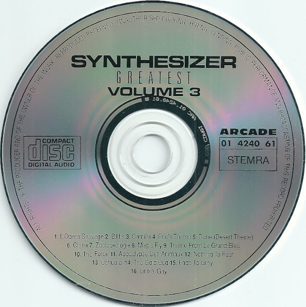 Ed Starink - Synthesizer Greatest Volume * (CD) Compact Disc Goede Staat