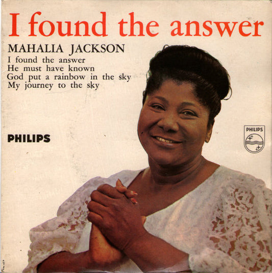 Mahalia Jackson - I Found The Answer (EP) 38037 Vinyl Singles EP Goede Staat