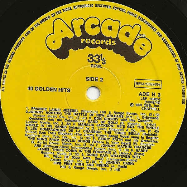 Various - 40 Golden Hits (LP) 97-48735