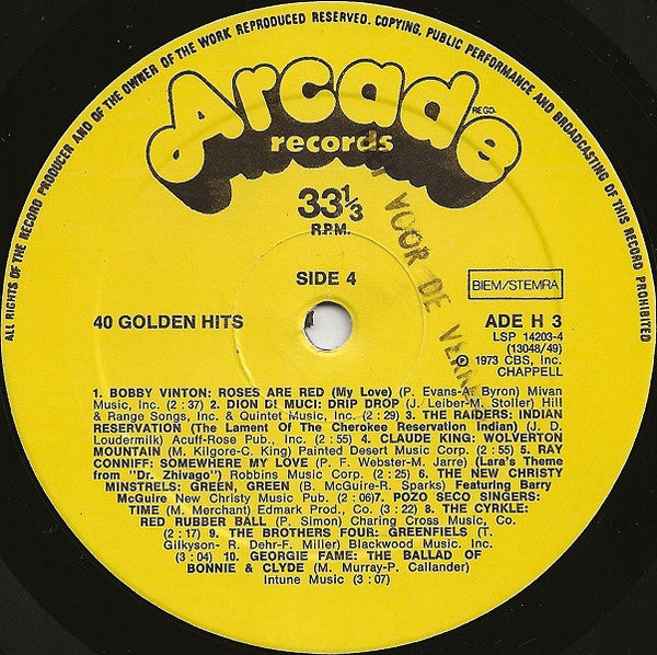 Various - 40 Golden Hits (LP) 45357 Vinyl LP VINYLSINGELS.NL