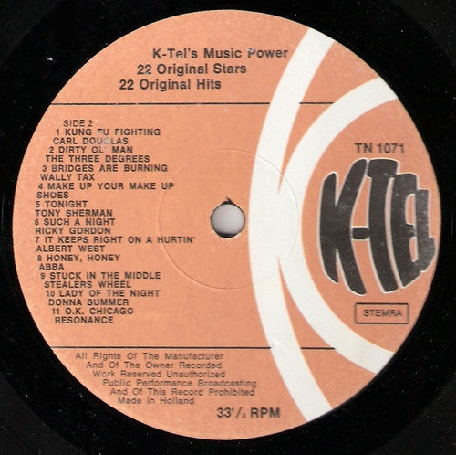 Various - K-Tel's Music Power (LP) 52447