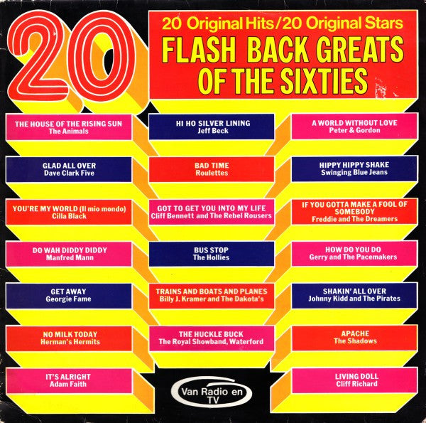 Various - 20 Flash Back Greats Of The Sixties (LP) Vinyl LP Goede Staat