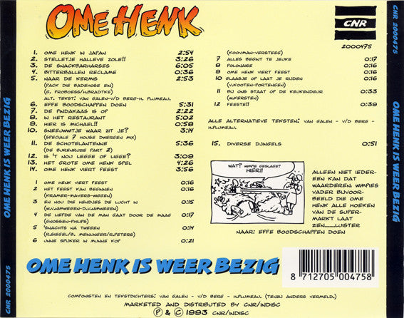 Ome Henk - Ome Henk Is Weer Bezig (CD) Compact Disc Goede Staat