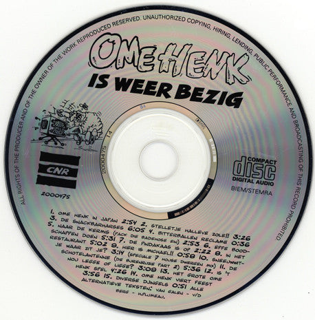 Ome Henk - Ome Henk Is Weer Bezig (CD) Compact Disc Goede Staat