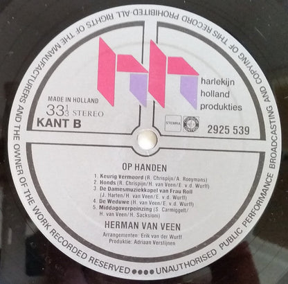 Herman van Veen - Op Handen (LP) Vinyl LP Goede Staat