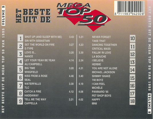 Various - Het Beste Uit De Mega Top 50 Van Volume 9 (CD) Compact Disc Goede Staat "VINYLSINGLES.NL"