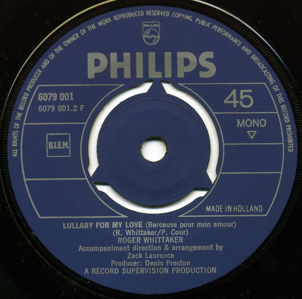 Roger Whittaker - I Don't Believe In If Anymore Vinyl Singles Vinyl Very Good (VG) <br> Hoes Generic