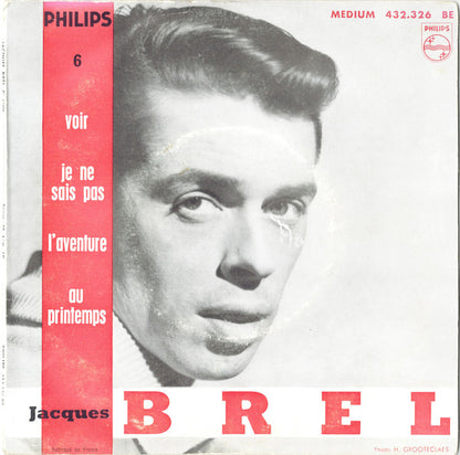 Jacques Brel - * Vinyl Singles EP Vinyl Very Good (VG) <br> Hoes Good Plus (G+)