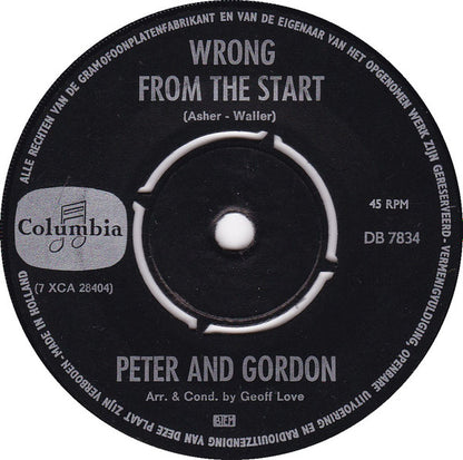 Peter & Gordon - Woman Vinyl Singles Vinyl Very Good (VG) <br> Hoes Generic