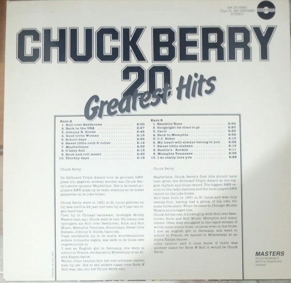 Chuck Berry - 20 Greatest Hits (LP) Vinyl LP VINYLSINGLES.NL