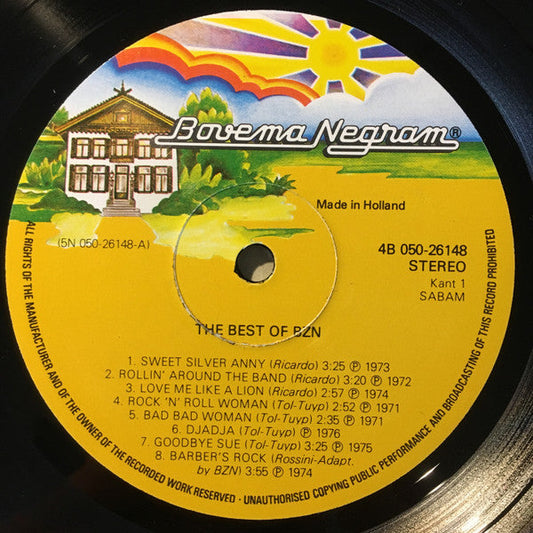 BZN - The Best Of BZN (LP) Vinyl LP Vinyl Zeer Goed / Hoesje Goed "VINYLSINGLES.NL"