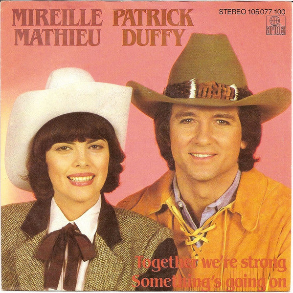 Mireille Mathieu, Patrick Duffy - Together We're Strong Vinyl Singles Vinyl Very Good (VG) <br> Hoes Good Plus (G+)
